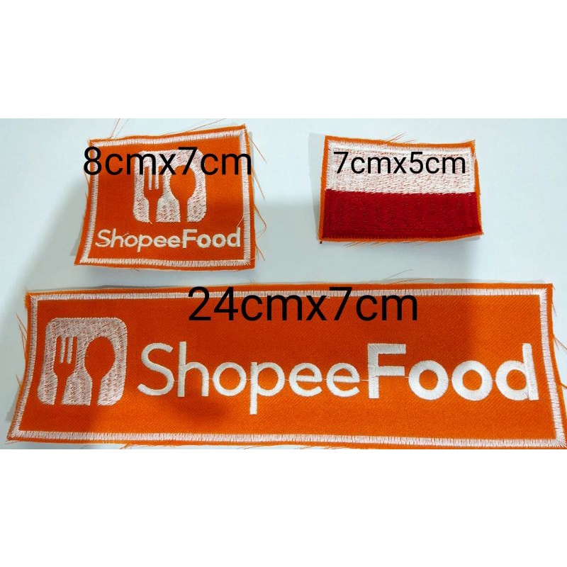 Jual Logo Bordir Logo Ojol Shopee Oren Kotak Set Mcm Betseler