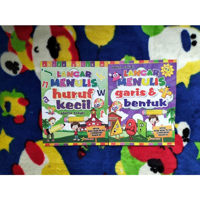 Jual ORIGINAL BUKU LANCAR MENULIS HURUF KECIL, GARIS & BENTUK UNTUK ...