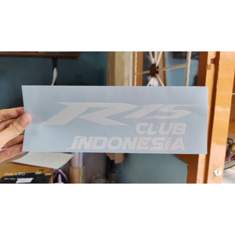 Jual STIKER R15 INDONESIA UKURAN LAPTOP | STICKER CUSTOM ANIME BAND ...