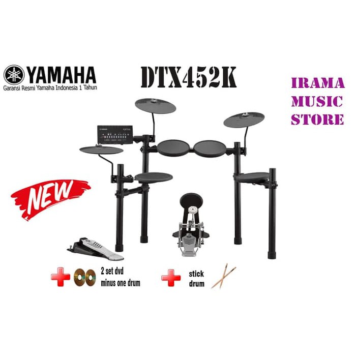 Jual Drum Elektrik Yamaha DTX452 / DTX452K / DTX 452 / 452K penerus
