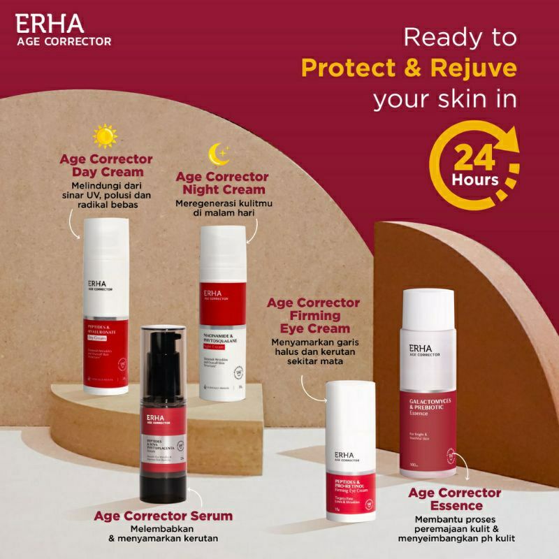 Jual ERHA Age Corrector Facial Wash 90ml - AHA, BHA & Red Algae Extract ...
