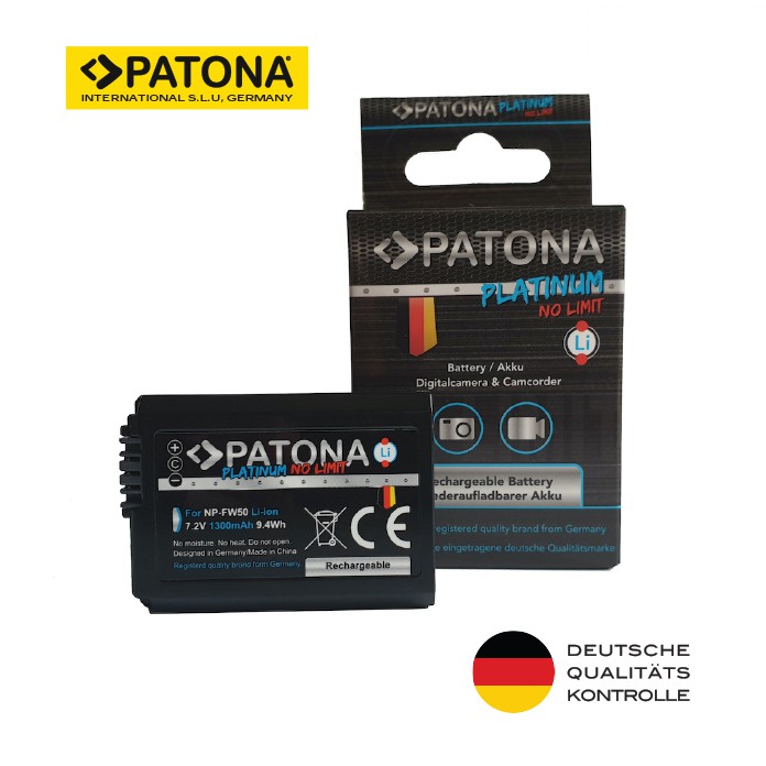 Patona Ersatzakku Protect für Sony NP-FW50 (1030mAh) ab 21,90 € | Preisvergleich bei