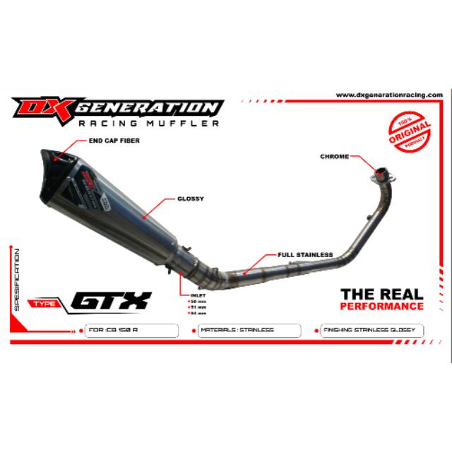 Jual Dx Generation Racing Gtx Fullsystem New atau old Cb150r | Shopee ...