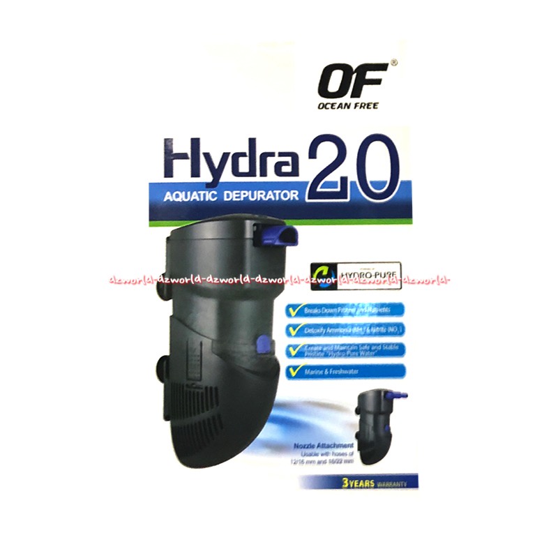Jual Ocean Free Hydra 20 Aquatic Depurator Alat Penjernih Air Akuarium