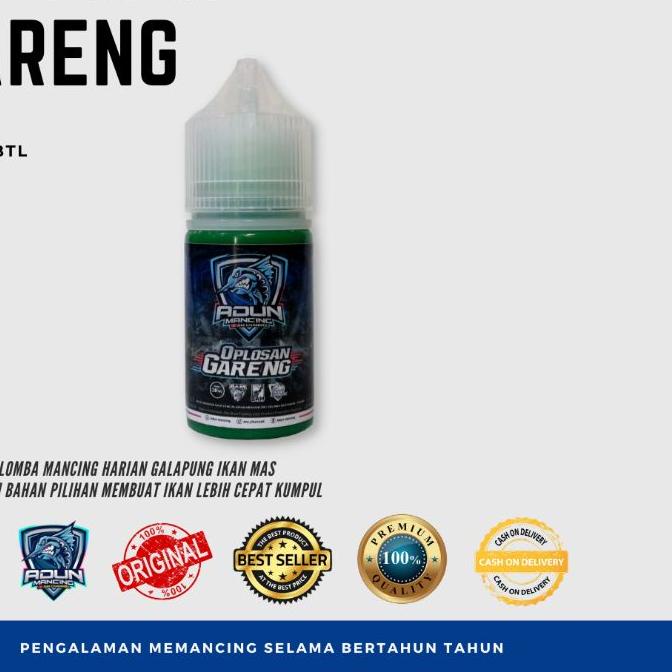 Jual Saleessen Oplosan Gareng 30ml Premium Cocok Untuk Lomba Ikan Mas Atau Galapungan Ikan Mas 8749