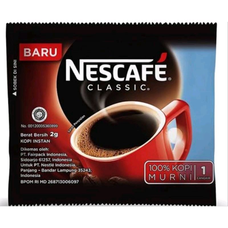 Jual Nescafe Classic 2gr Isi 10sachet 1 Renceng Shopee Indonesia 7867