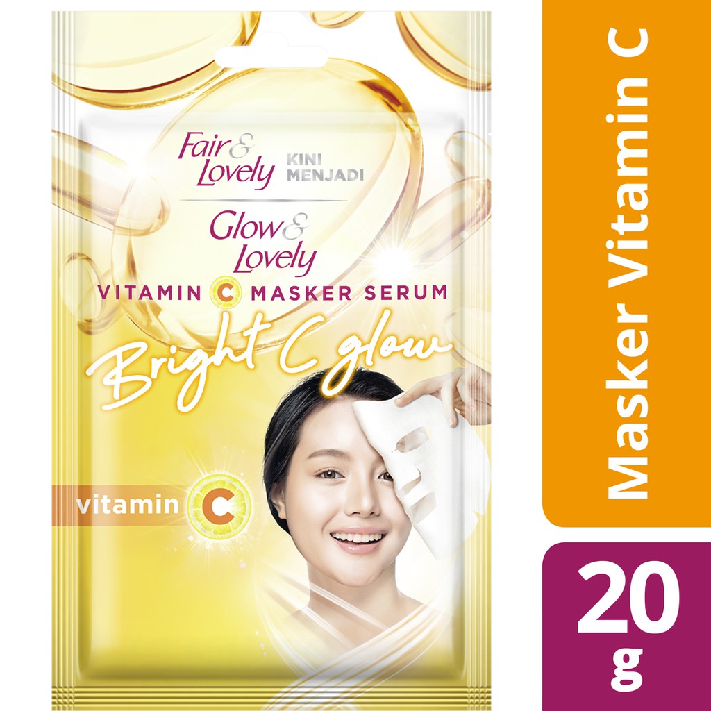 Jual Glow & Lovely Vitamin C Serum Sheet Mask 20G Shopee Indonesia