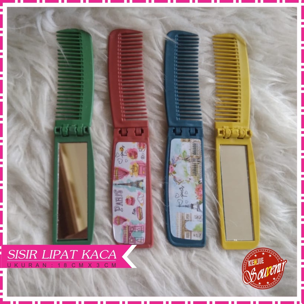 Jual Souvenir Sisir Lipat Kaca Motif Paris Souvenir Sisir Sovenir