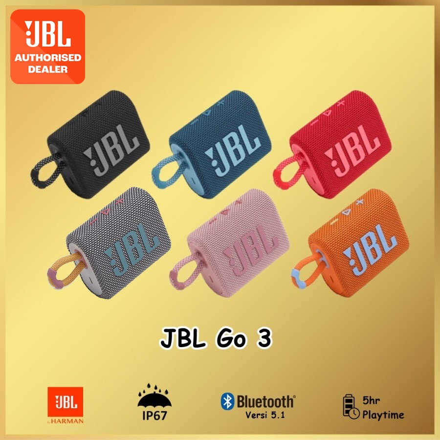 Jual Jbl Go 3 Portable Bluetooth Wireless Speaker Go3 Shopee Indonesia