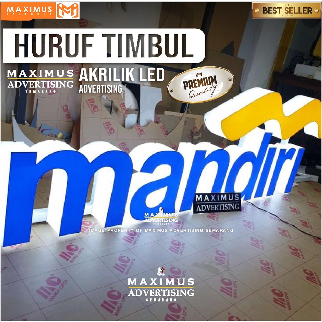 Jual Acrylic Huruf Timbul Signage Custom Akrilik Cutting Shopee Indonesia