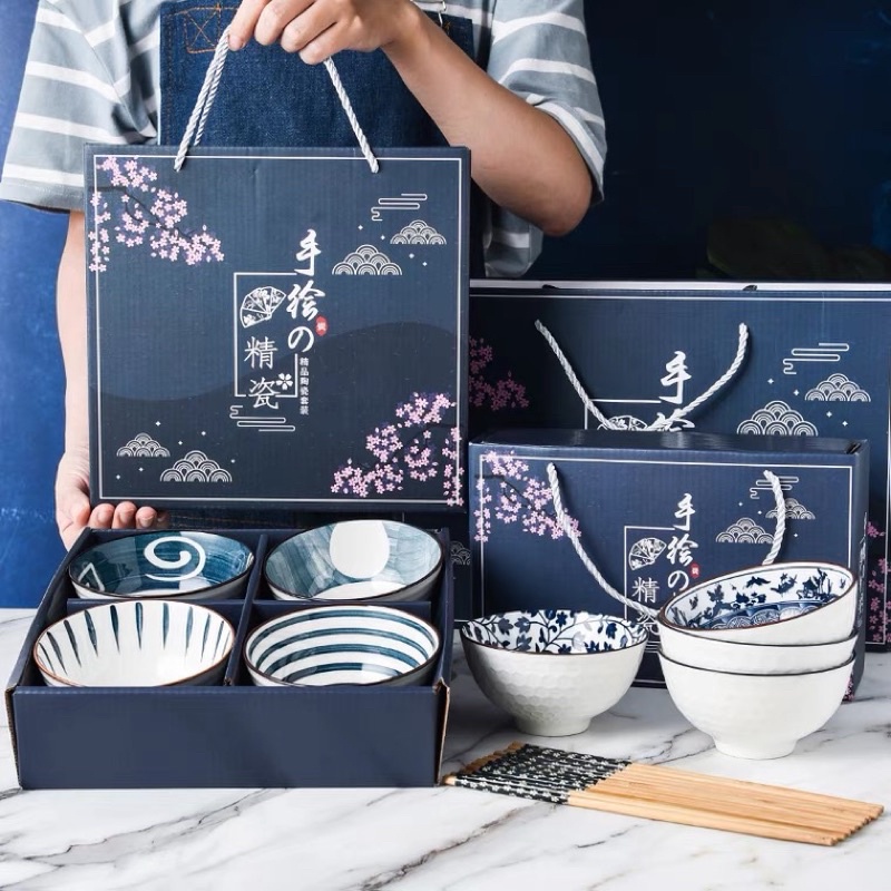 Jual Japanese Bowl Set With Chopsticks Paket Mangkok Jepang Dengan