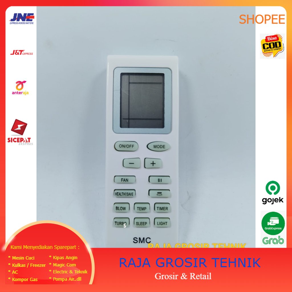 Jual Remote Control AC Sharp China/Sanyo China/Gree - Remot Semi Multi ...