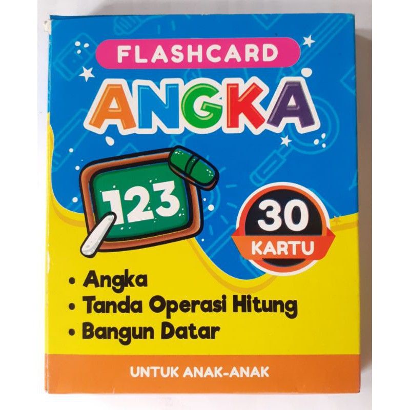 Jual Mainan Edukasi Flashcard Huruf Abjad Dan Angka Bolak Balik