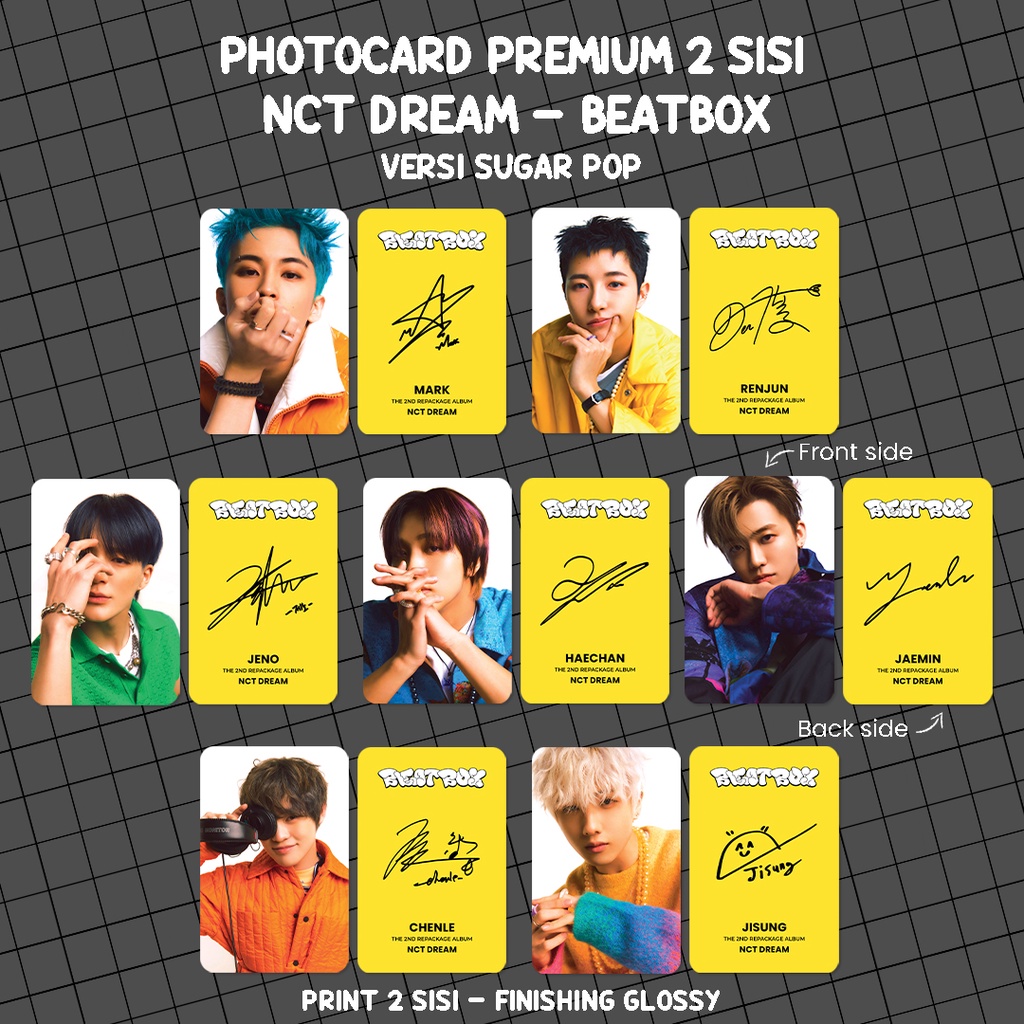 Jual GRT.19Jn23r ‣ (ISI 7 PCS) Photocard NCT DREAM BEATBOX - Photo