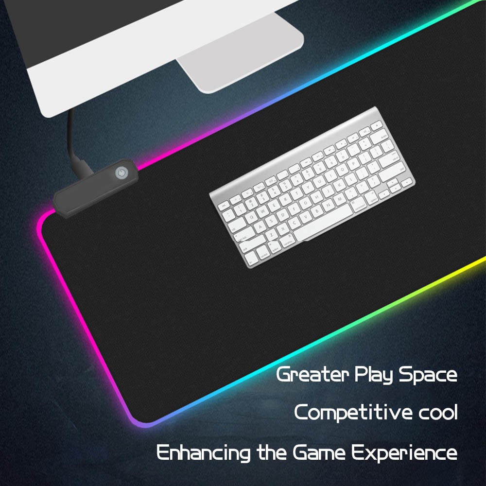 Jual Pro1 XL Mouse Pad Gaming RGB LED Light 7 Warna Mousepad Besar Alas ...