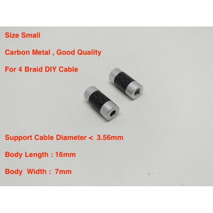 Jual Small Carbon Metal Kabel Splitter For Cable 4 Braid | Shopee Indonesia
