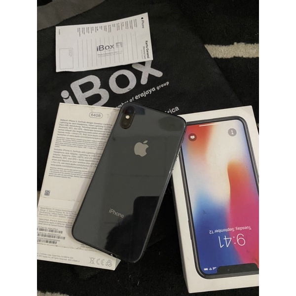 Jual Iphone X 256gb Space Gray Ex Ibox Series PA/A Bekas Second ...