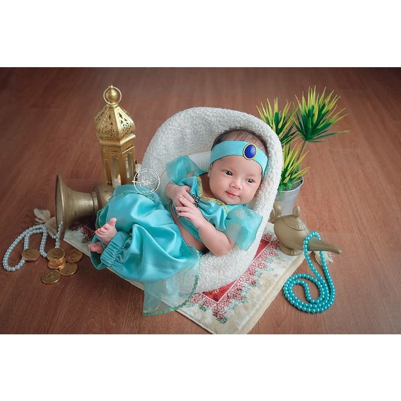 Jual Kostum Princess Jasmine/Baju Putri Yasmine/Kostum Foto Newborn ...