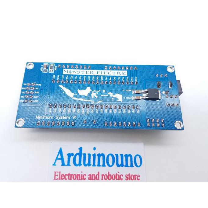 Jual Minimum System Atmega 16 32 8535 Minsys Monster 5V Regulator Zif ...