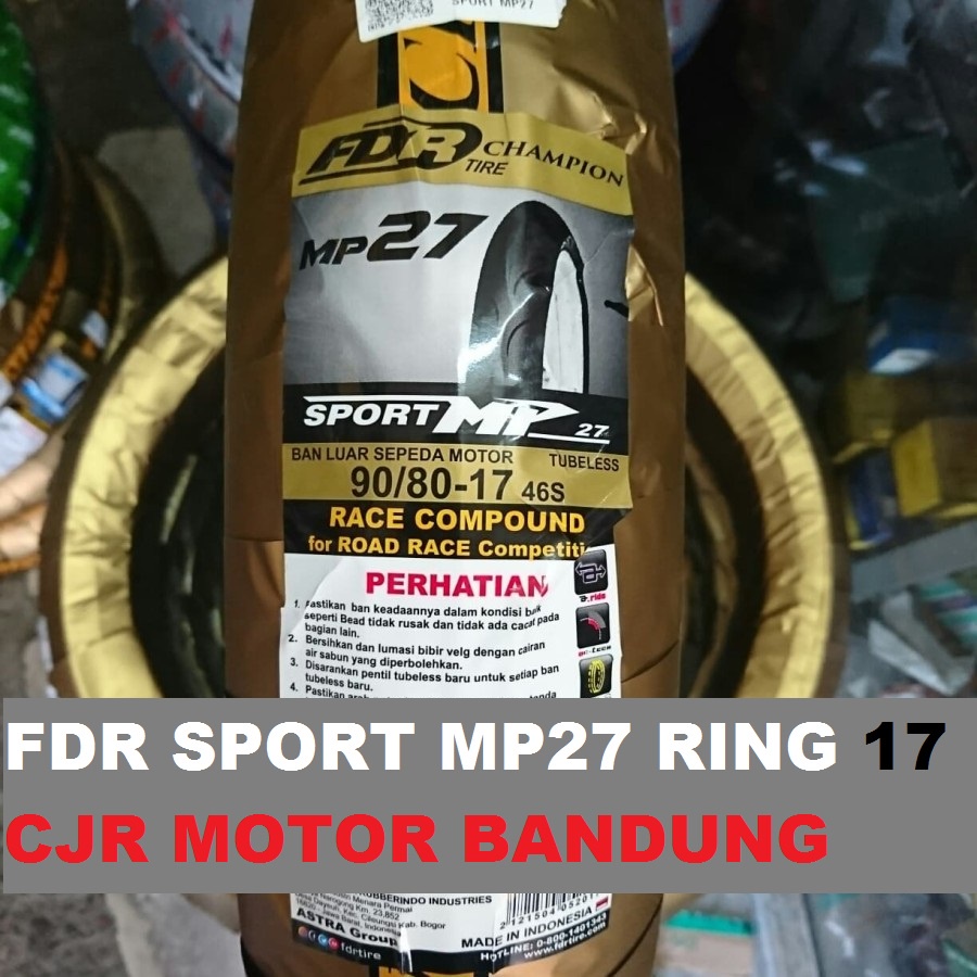 Jual FDR Sport MP 27 90/80 Ring 17 Ban Motor Kering Racing soft ...