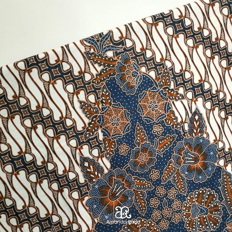 Jual Kain Batik Potongan Meteran Motif Parang Kembang Shopee Indonesia 9481