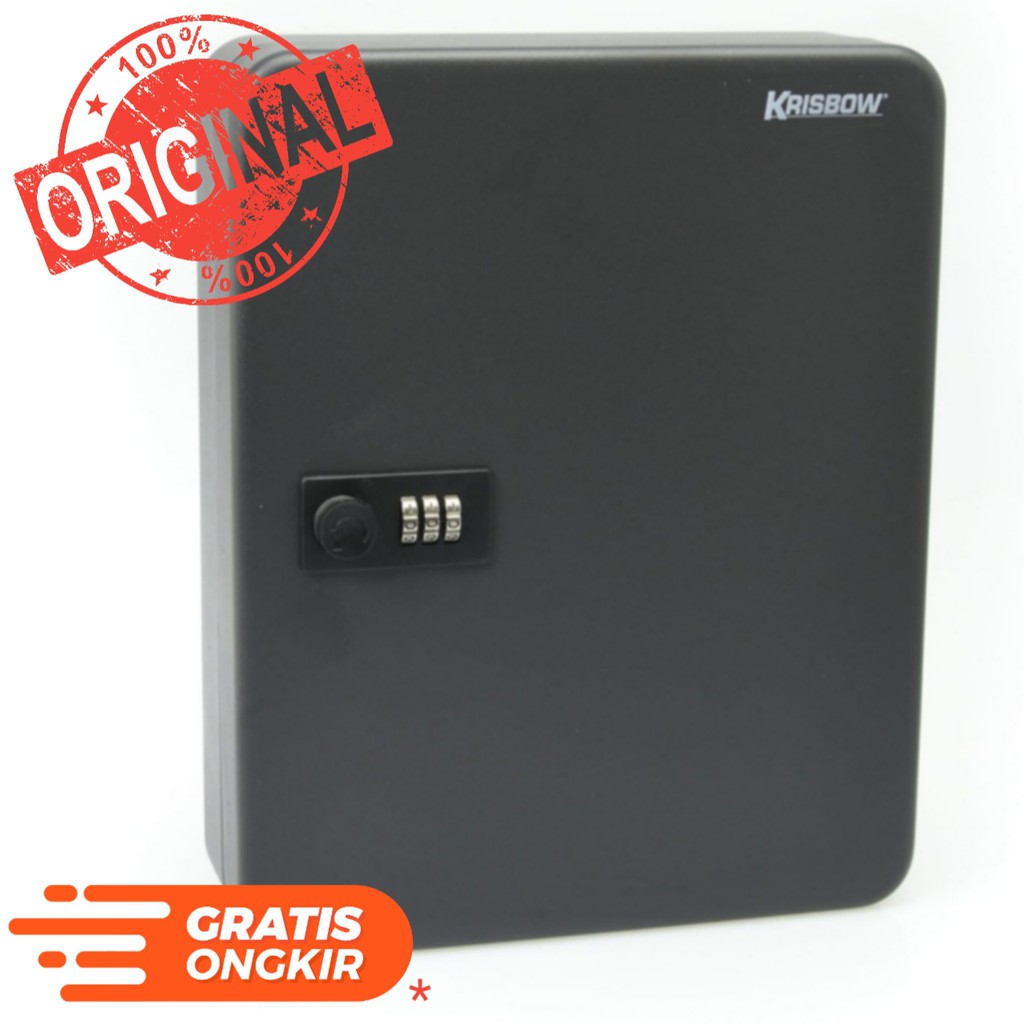 Jual Krisbow Kotak Kunci/Key Box Berdaya Tampung 36 Kunci - Hitam ...