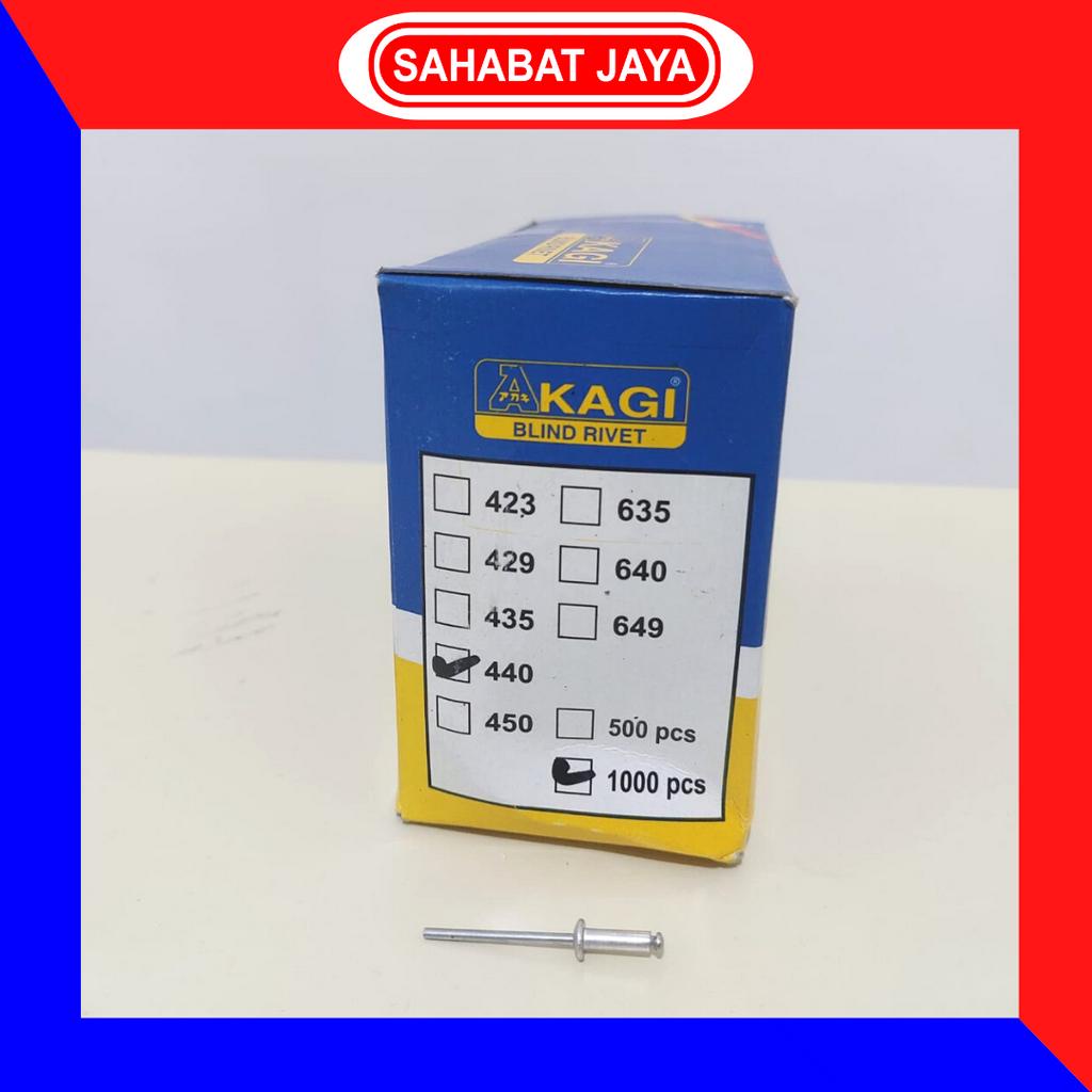 Jual Paku Rivet RIVETTI 423 429 435 440 450 540 550 (Paku Keling) isi ...