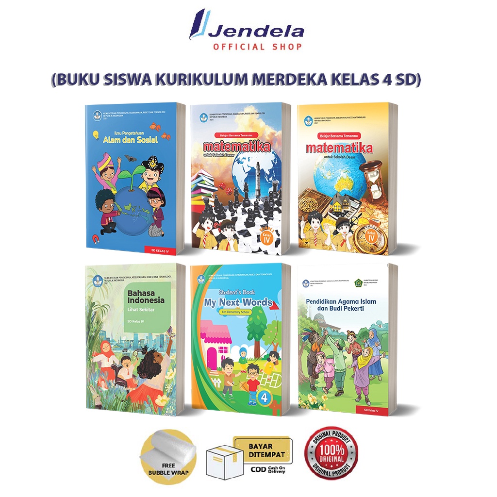 Jual Kelas 4 SD Kurikulum Merdeka Buku Paket BSE (Buku Siswa) | Shopee ...