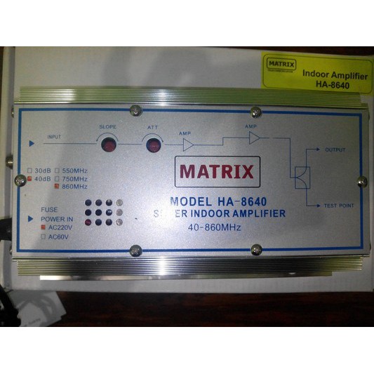 Jual Booster Indoor / Indoor Amplifier Matrix HA 8640 | Shopee Indonesia