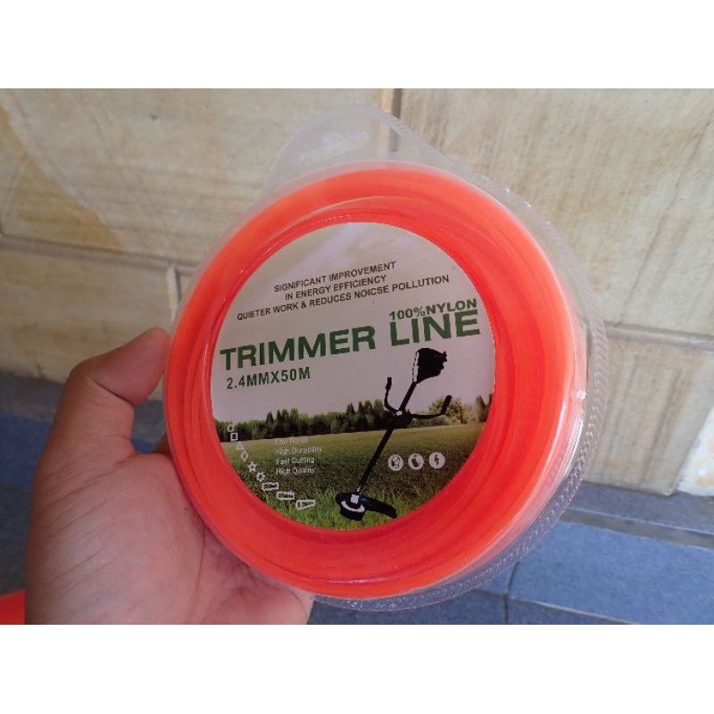 Jual Senar Mesin Potong Rumput 1 Roll 50 Meter Trimmer Line | Shopee ...