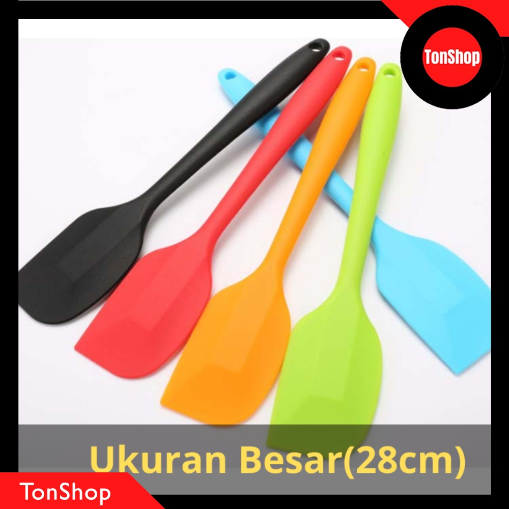 Jual Spatula Silicon Tahan panas Ukuran Besar / Spatula Silikon Tahan