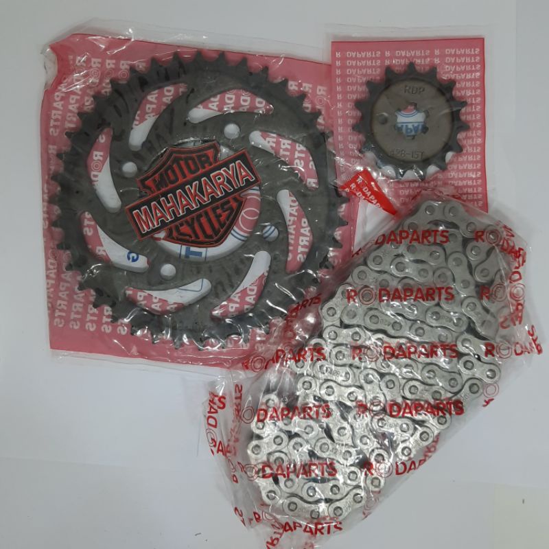 Jual GEARSET GIRSET GEAR SET GIGITARIK PAKET CHAINKIT SPROCKET SET