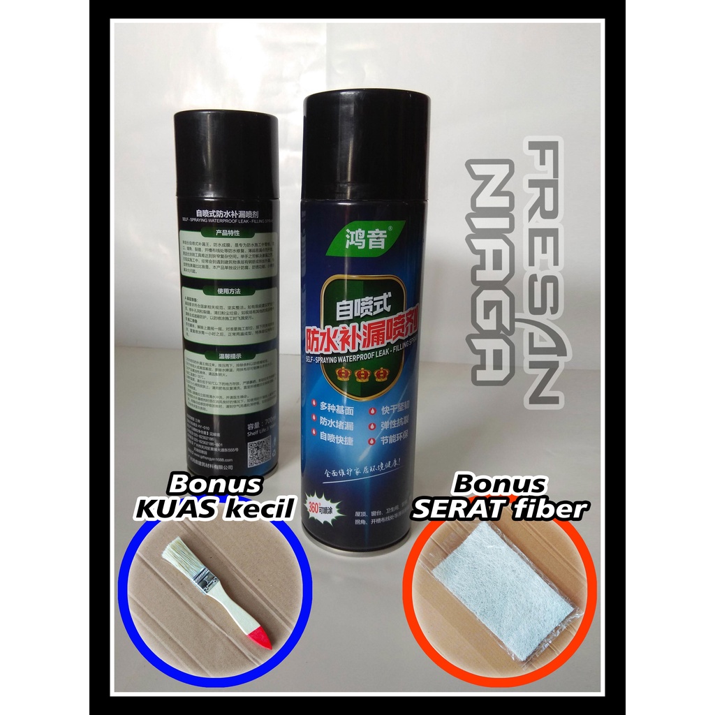 Jual Cat Rubber Semprot Pelapis Anti Bocor Waterproof Spray Penutup ...