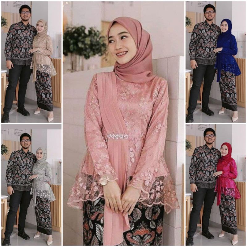 Jual Batik Couple Kebaya Modern Kebaya Tunangan Lamaran Kebaya Brokat Kebaya Wisuda Kebaya 2337