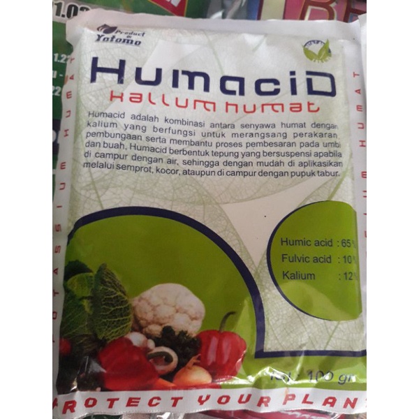Jual pupuk fulvic acid humacid 100gram (humic acid,fulvic acid,kalium ...