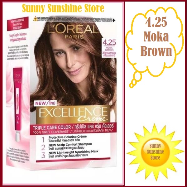 Jual LOREAL Paris Hair Color Cat / Pewarna / Semir Rambut # 4.25 Moka ...