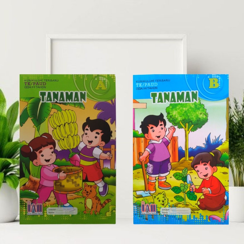 Jual Paket Buku Tema Belajar Anak TK Dan Paud Pengetahuan TANAMAN Jilid ...