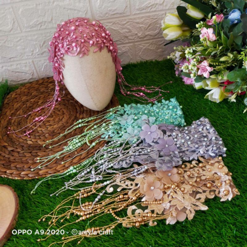 cara membuat headpiece hijab