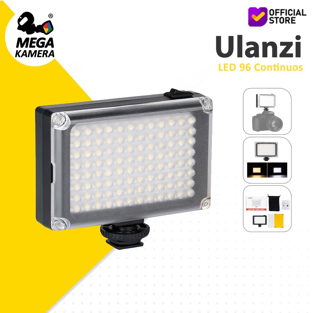 Jual Ulanzi 96 LED Continuos LED On-Camera Foto Video Light | Shopee ...