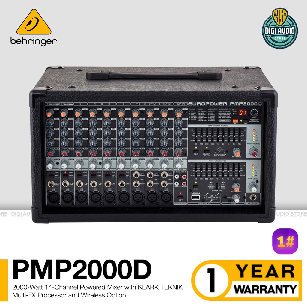 Jual Power Mixer Amplifier Class D Behringer Europower PMP 2000 D
