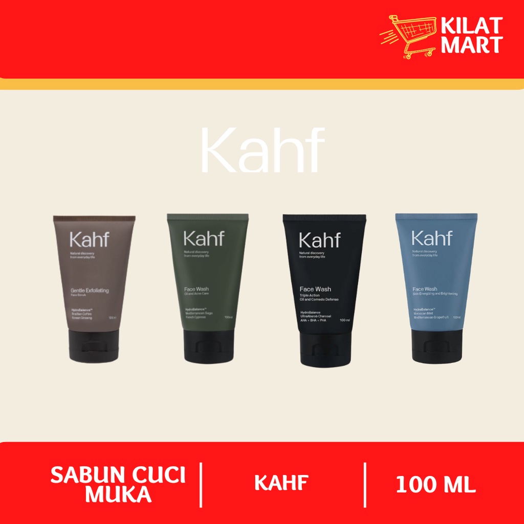 Jual KAHF Face Wash Scrub 100ml all varian Shopee Indonesia