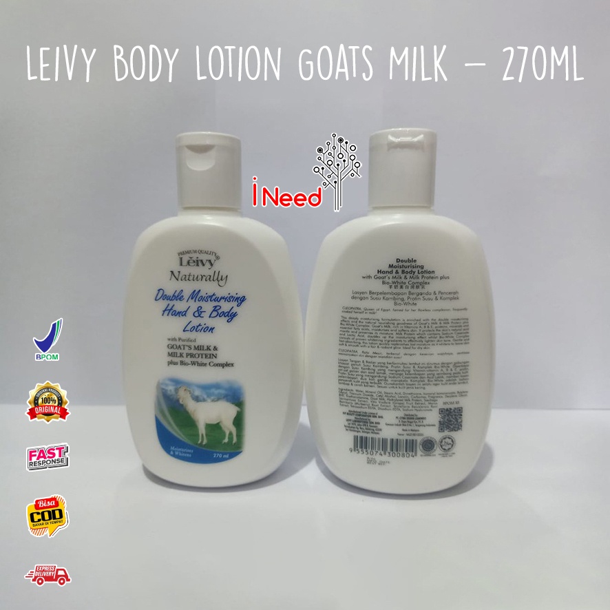 Jual (INEED) Leivy Body Lotion Goat'S Milk 270ml Shopee Indonesia