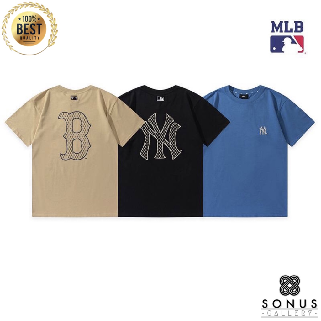 BAJU TSHIRT MLB KOREA | NY NEW YORK YANKEES MONOGRAM BIG LOGO