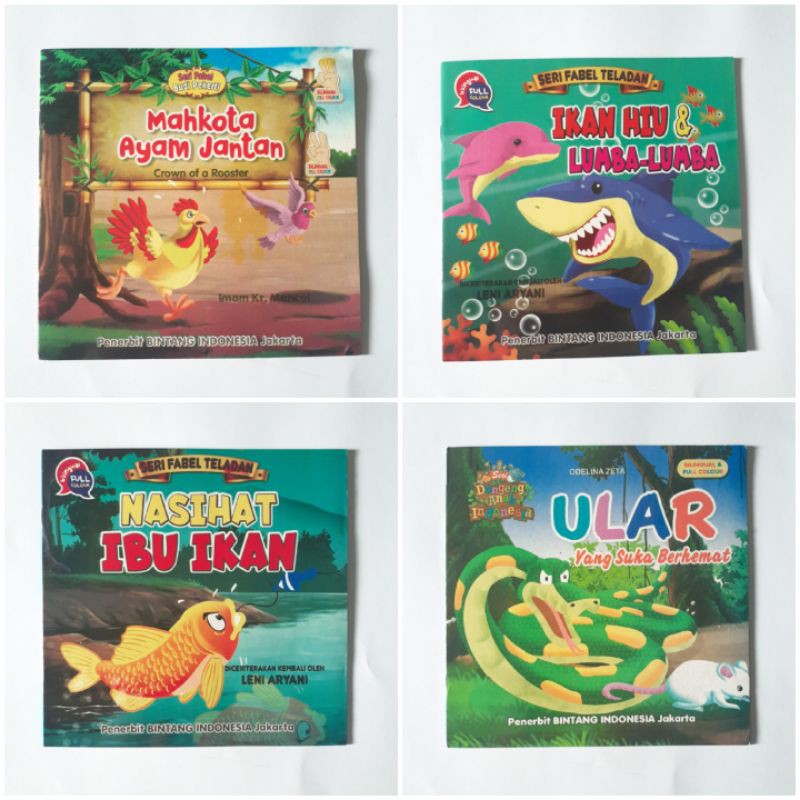 Jual Buku Cerita Anak Bergambar Seri Dongeng Billingual Full Colour ...