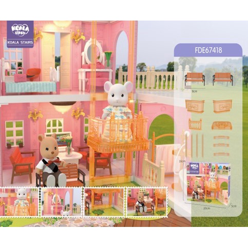 Jual Koala Town House Double Decker Lift Accesories | Shopee Indonesia