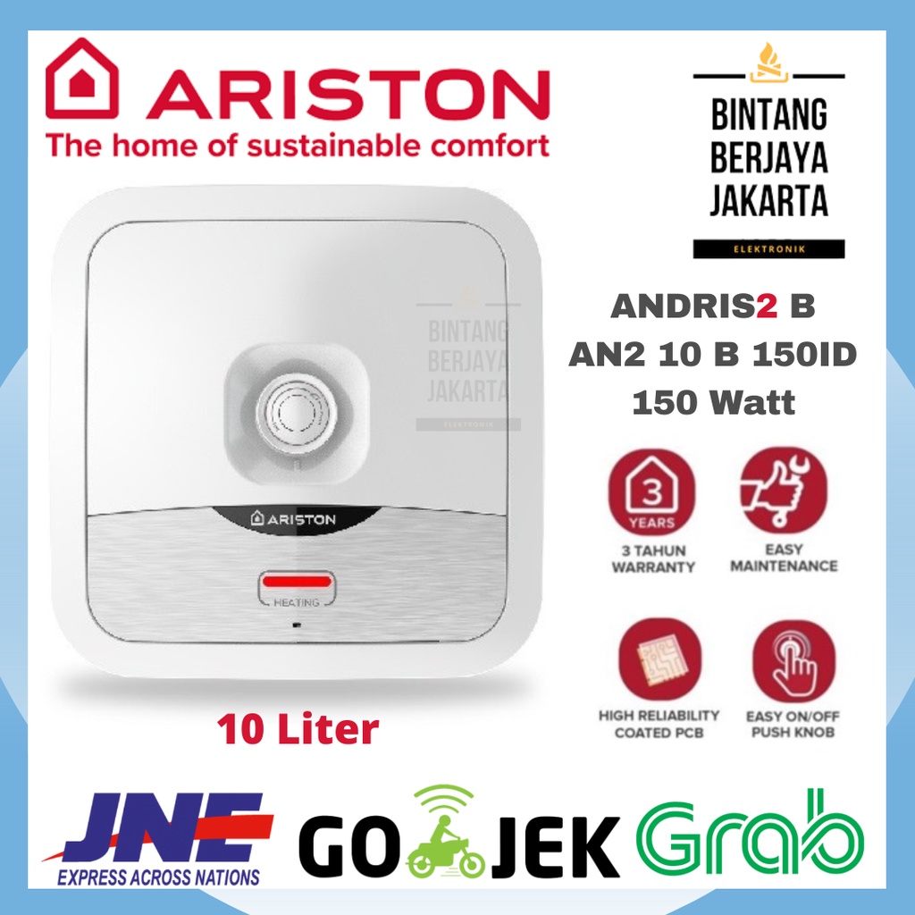 Jual ARISTON Water Heater 10 Liter AN2-10B / AN2 10 B / ANDRIS2 B 10 ...