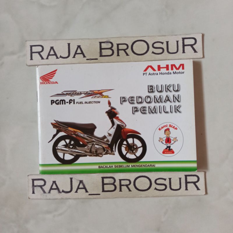 Jual Buku Pedoman Pemilik Manual Book Honda Supra X R Supra X R Old Lama Pgm Fi Fuel