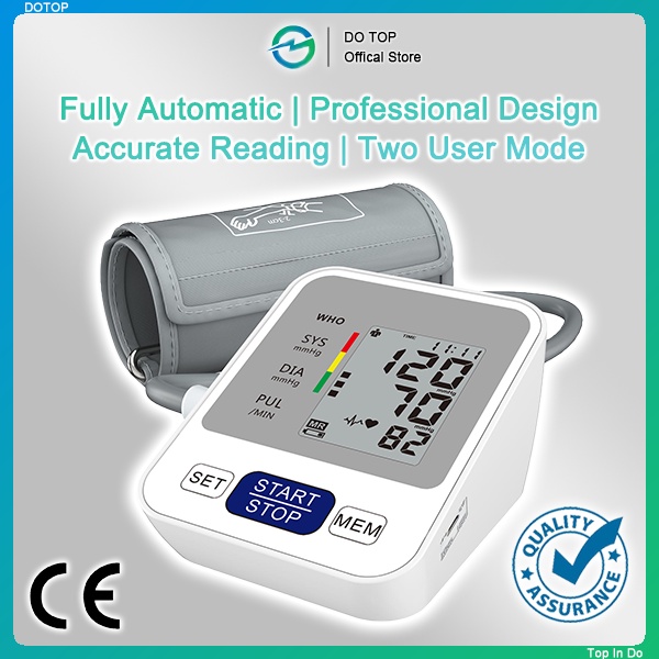 Jual DOTOP Digital LED Blood Pressure Monitor Tensimeter Kualitas ...