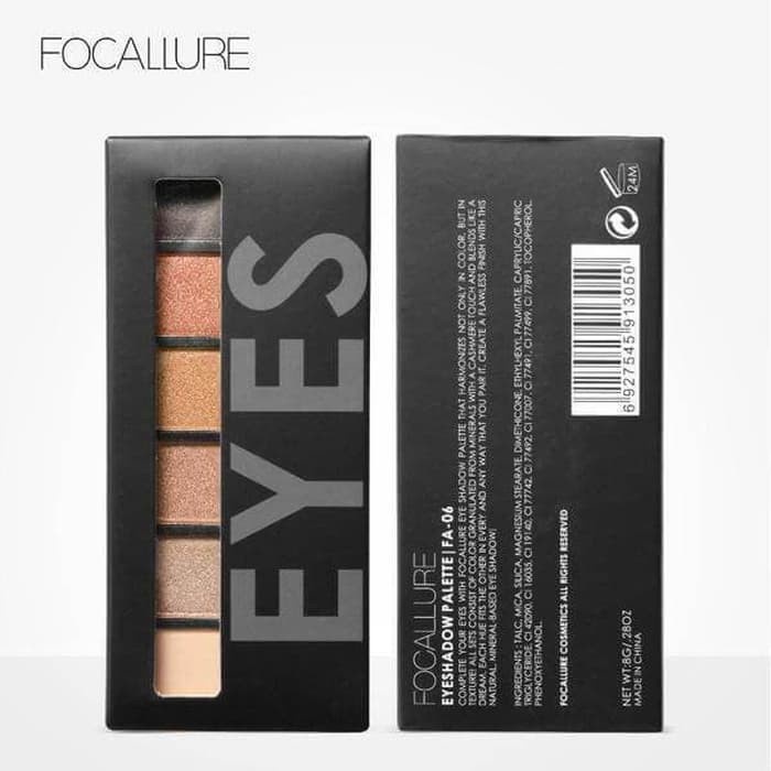 Jual KKV Focallure Makeup FA06 6 Colors Eyeshadow Palette/Eyeshadow