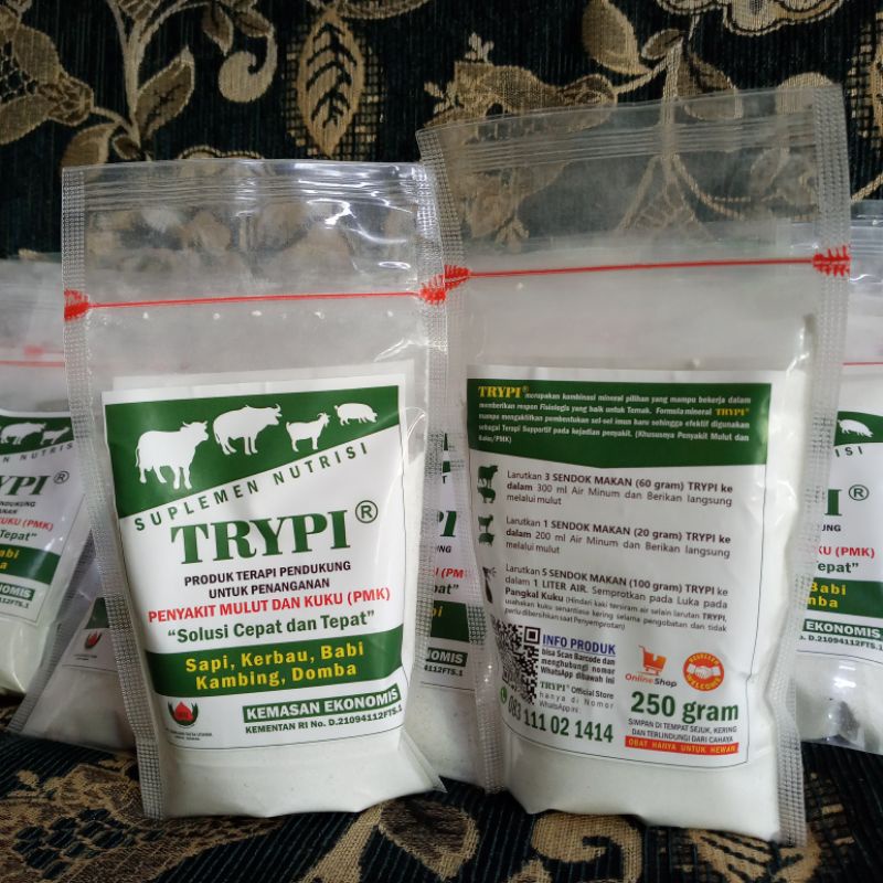 Jual Pmk Sapi Terapi Produk Trypi 250 gr | Shopee Indonesia